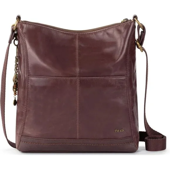 Leather Crossbody Bag Women's Adjustable Strap Recycled Peta Certified